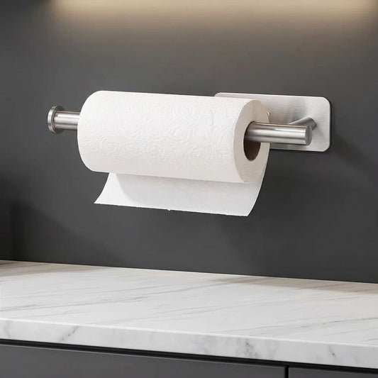 Paper Towel Holder - Wall-Mounted Stainless Steel