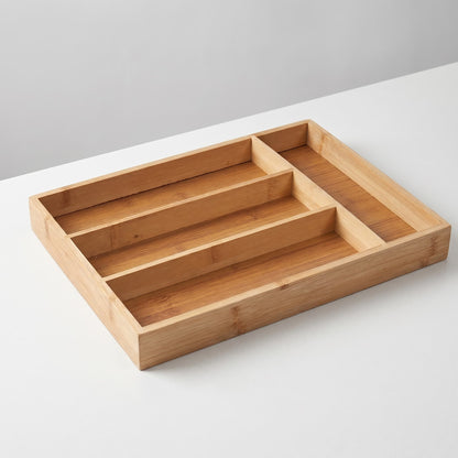 Cutlery Tray - Bamboo Kitchen Drawer Organiser