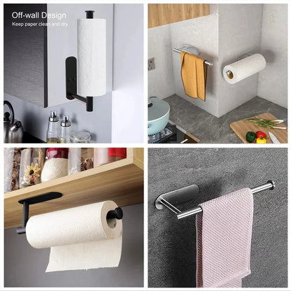 Paper Towel Holder - Wall-Mounted Stainless Steel